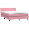 vidaXL &Kappa;&rho;&epsilon;&beta;ά&tau;&iota; Boxspring &mu;&epsilon; &Sigma;&tau;&rho;ώ&mu;&alpha; &Rho;&omicron;&zeta; 140x210 &epsilon;&kappa;. &Beta;&epsilon;&lambda;&omicron;ύ&delta;&iota;&nu;&omicron;