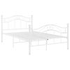 vidaXL Πλαίσιο Κρεβατιού Λευκό 120 x 200 εκ. Μεταλλικό