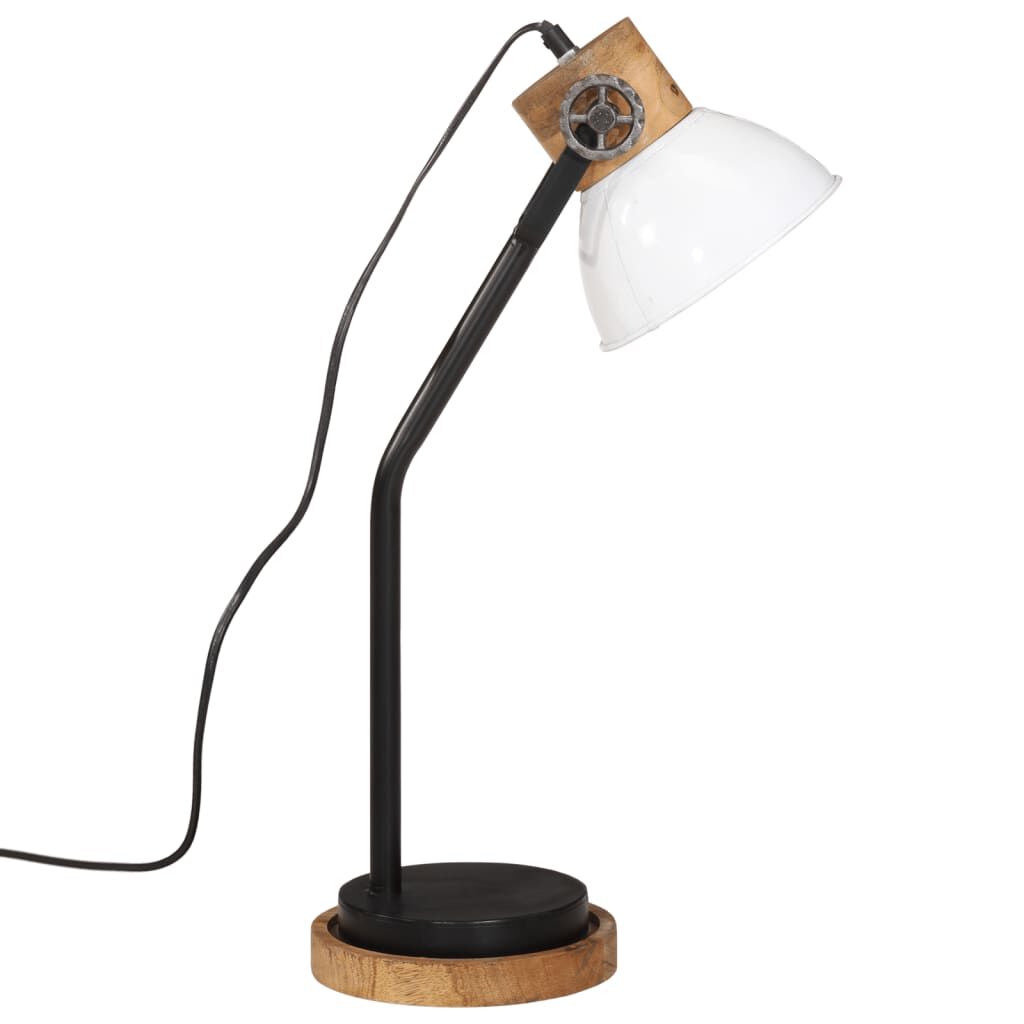 vidaXL Φωτιστικό Γραφείου 25 W Λευκό 18x18x60 εκ. Ε27