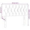 vidaXL Κεφαλάρι Κρεβατιού Ροζ 100x7x78/88 εκ. Βελούδινο