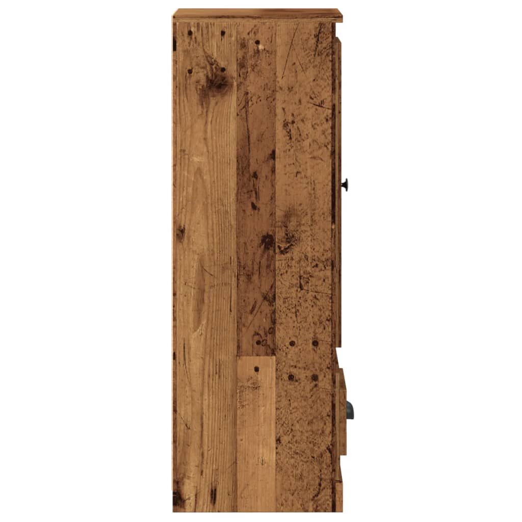 vidaXL Ντουλάπι Όψη Παλαιού Ξύλου 36x35,5x103,5 εκ. Επεξεργασμένο Ξύλο