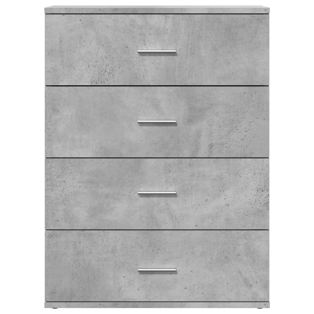 vidaXL Βοηθητικά Ντουλάπια 2τεμ. Γκρι Σκυρ. 60x39x80εκ. Επεξεργ. Ξύλο