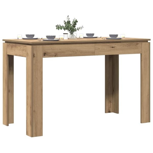 vidaXL Τραπεζαρία Αρτισιανή Δρυς 120x60x76 εκ. από Επεξεργασμένο Ξύλο