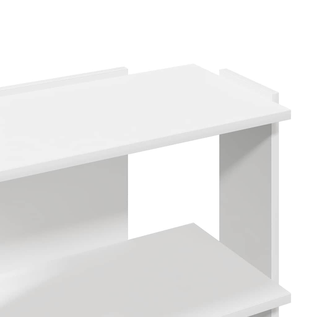 vidaXL Βιβλιοθήκη 3 επιπέδων Λευκό 60x30x60 cm Ξύλινη κατασκευή