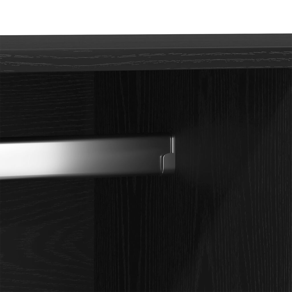 Ντουλάπα vidaXL Μαύρη Δρυς 80x52x180 εκ. Επεξεργασμένο Ξύλο