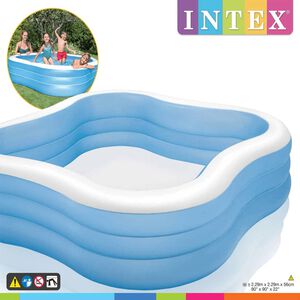 Intex &Pi;&iota;&sigma;ί&nu;&alpha; &Kappa;έ&nu;&tau;&rho;&omicron; &Kappa;&omicron;&lambda;ύ&mu;&beta;&eta;&sigma;&eta;&sigmaf; Beach Wave 229 x 229 x 56 &epsilon;&kappa;. 57495NP