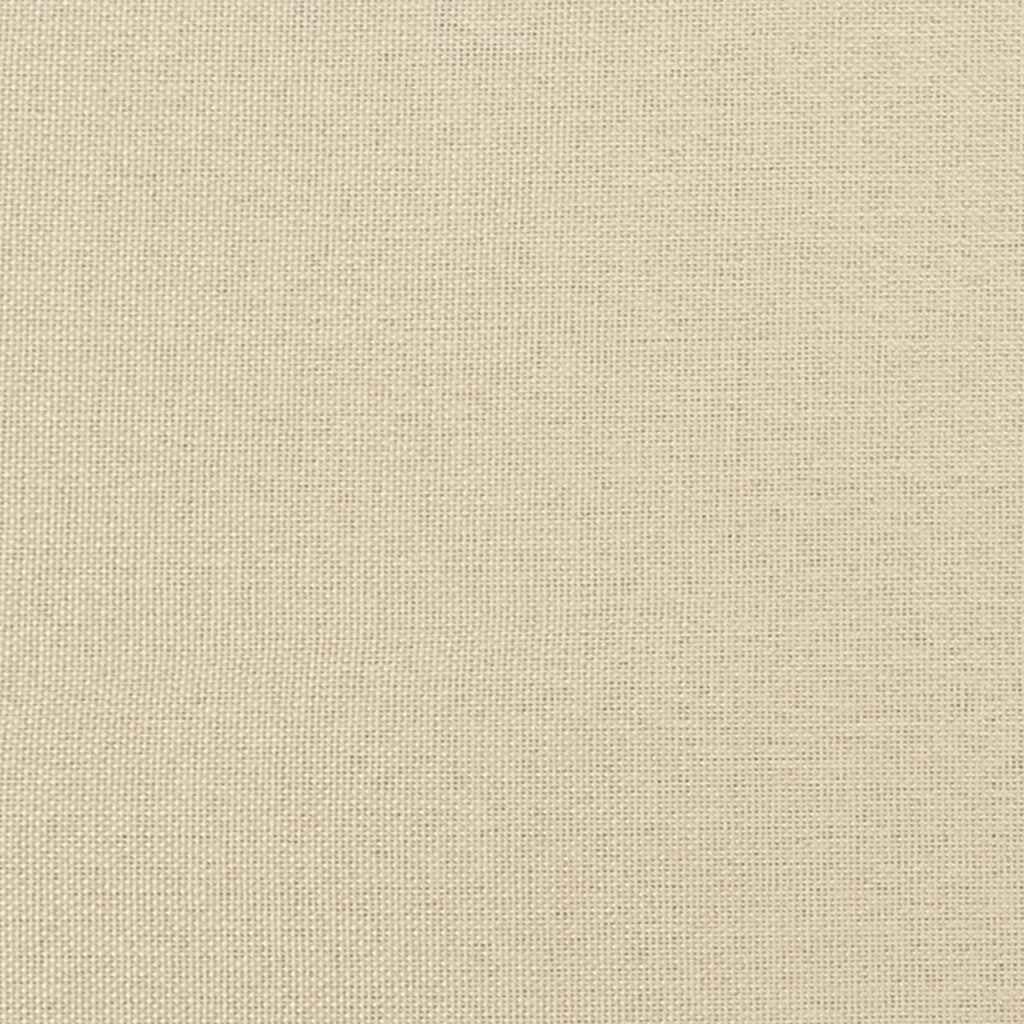 vidaXL Καναπές-Κρεβάτι Δαπέδου 2 σε 1 Κρεμ 112x174x55 εκ. Ύφασμα