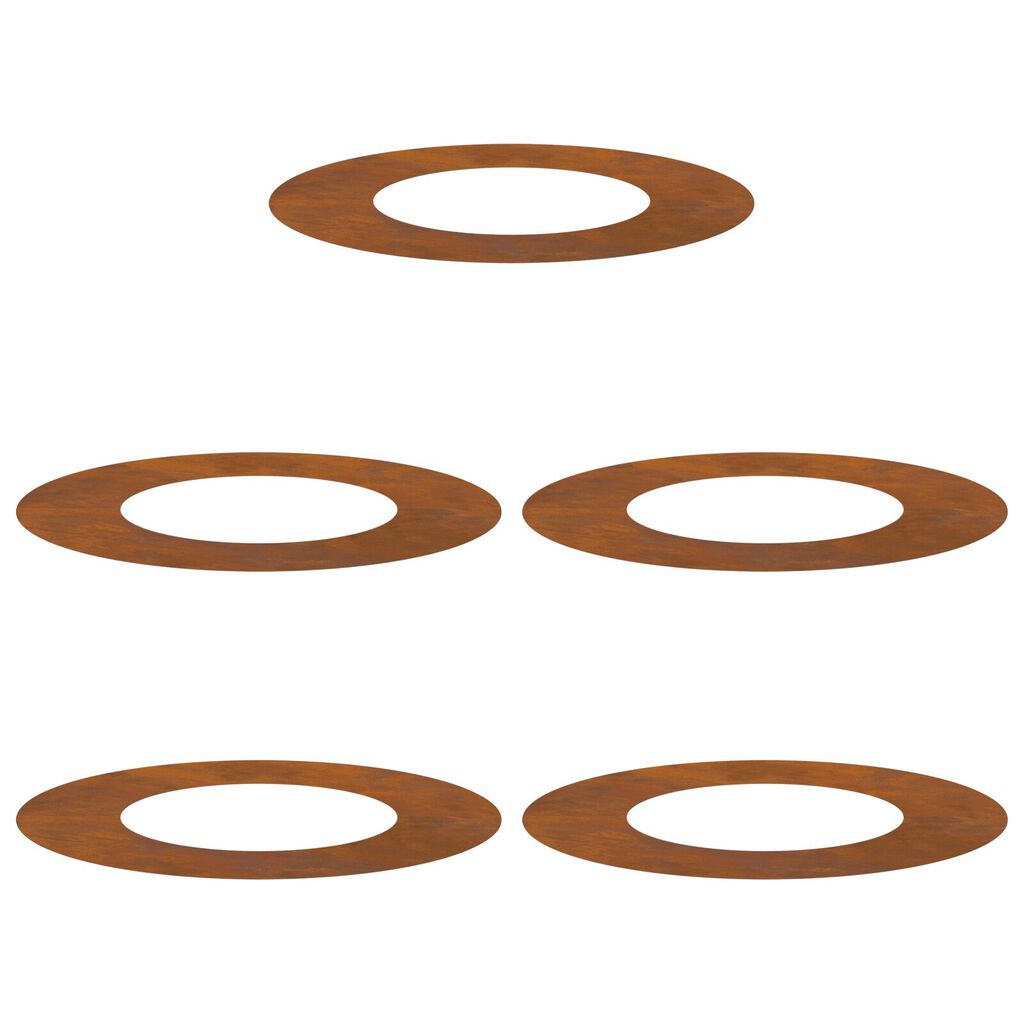 vidaXL Γλάστρα Corten Steel Ατσάλι corten Μεσαίο Διακοσμητικά ένθετα