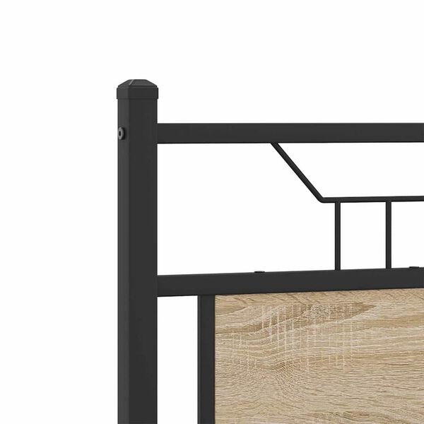 vidaXL Πλαίσιο Κρεβατιού Χωρ. Στρώμα Sonoma Δρυς 150x200εκ. Επ. Ξύλο