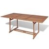 vidaXL &Tau;&rho;&alpha;&pi;έ&zeta;&iota; &Kappa;ή&pi;&omicron;&upsilon; 180 x 90 x 75 &epsilon;&kappa;. &alpha;&pi;ό &Mu;&alpha;&sigma;ί&phi; &Xi;ύ&lambda;&omicron; Teak