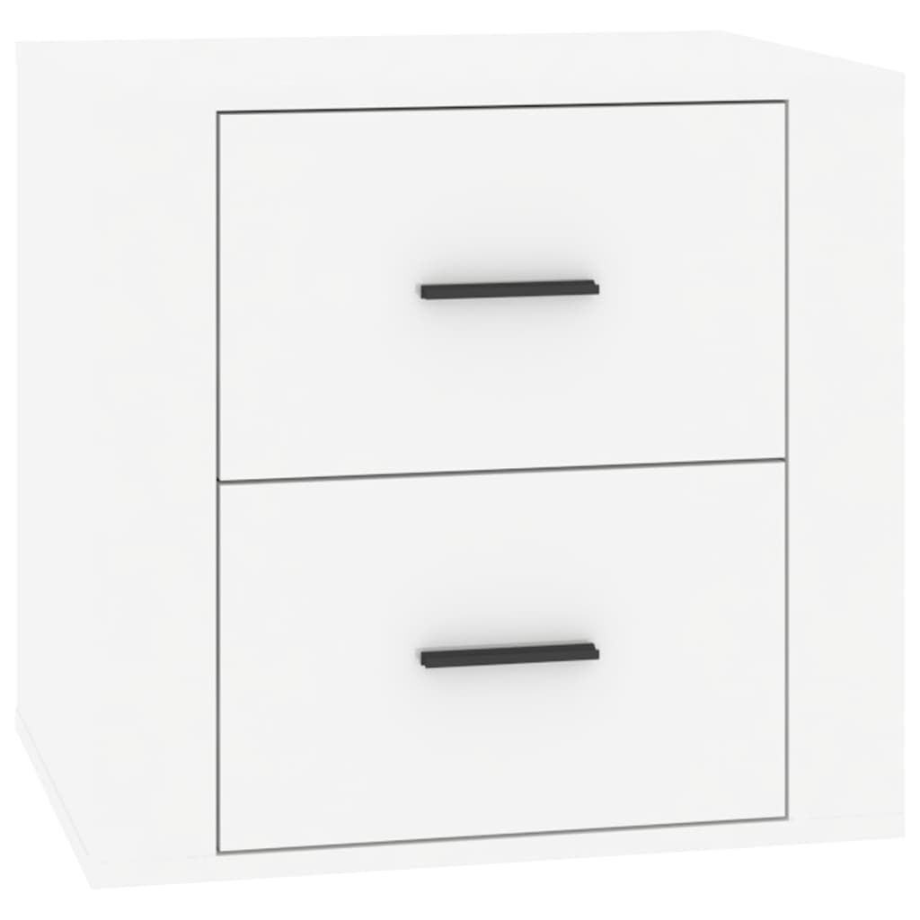 vidaXL Κομοδίνα Γυαλιστερό Λευκό 50 x 39 x 47 εκ.