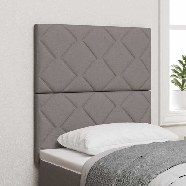 vidaXL Υφασμάτινο Κεφαλάρι Geometric με κεφαλάρι Taupe 80 cm ύφασμα