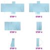 vidaXL Πετσέτες ξαπλώστρας 2 pcs Μπλε 210 x 75 cm