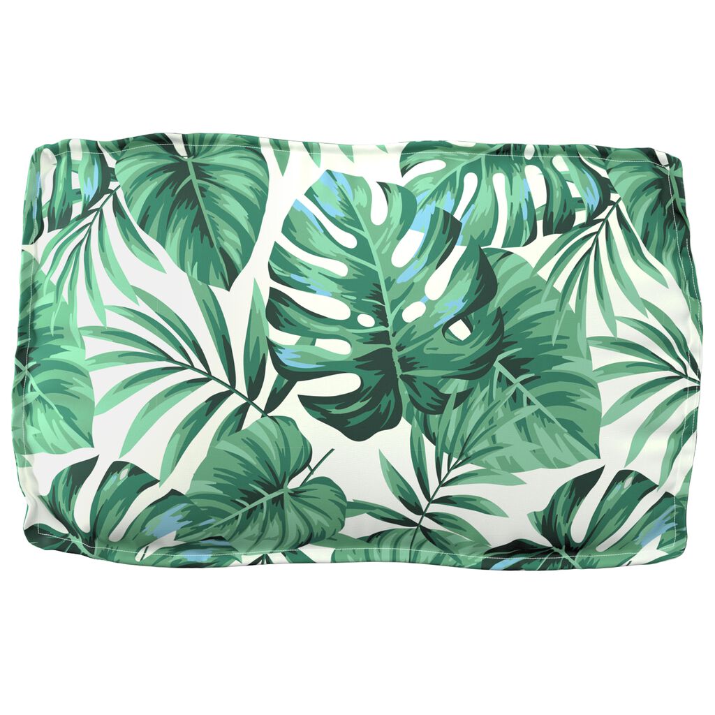 vidaXL Σετ Μαξιλαριών Πάγου Floral 2 pcs Μοτίβο φύλλων 70 x 70 x 12 cm