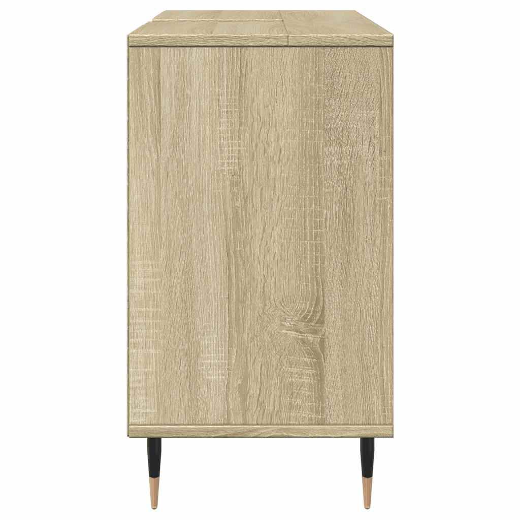 vidaXL Ντουλάπι Μπάνιου Sonoma Δρυς 80 x 33 x 60 εκ. από Επεξεργ. Ξύλο