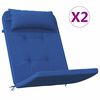 vidaXL Μαξιλάρι Καρέκλας 2 pcs Μπλε 58 x 77 x 4.5 εκ Ύφασμα Oxford