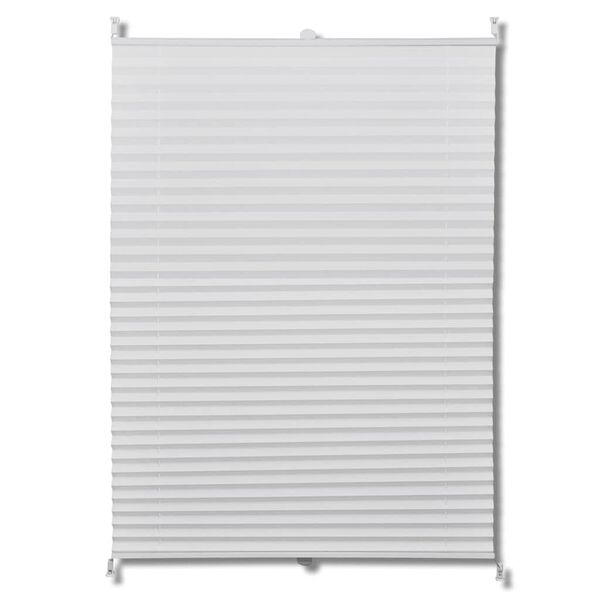 Πλισέ στόρι σκίασης 80x200cm Λευκό