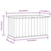 vidaXL Κουτί Αποθήκευσης Κήπου Καφέ 129 x 67 x 65 εκ.