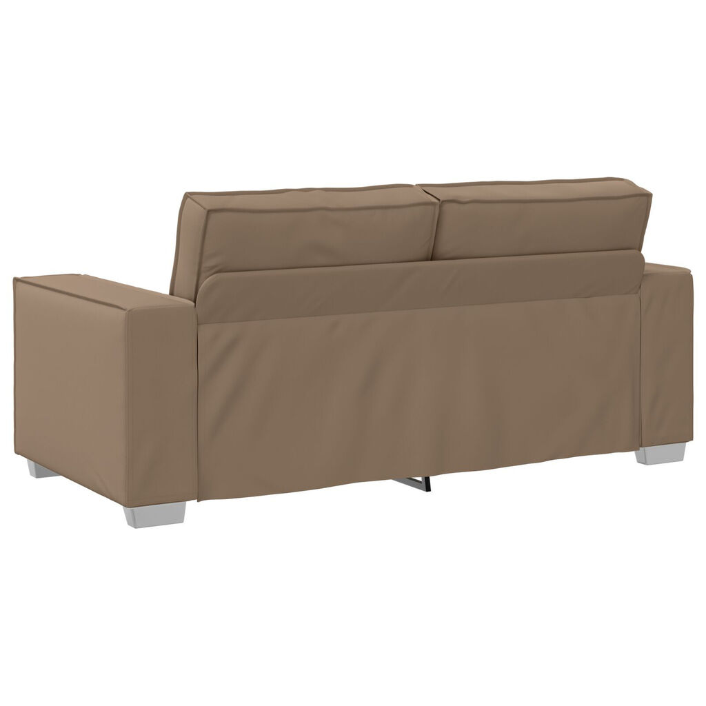 vidaXL Καναπές Loveseat Καπουτσίνο 140 εκ Συνθετικό Δέρμα