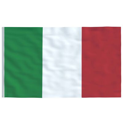 vidaXL Ιταλική Σημαία και Ιστός 5,55 μ. από Αλουμίνιο