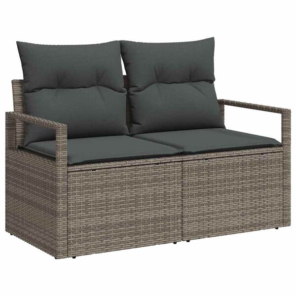 vidaXL Σετ Καναπέ Κήπου 6 pcs Γκρι