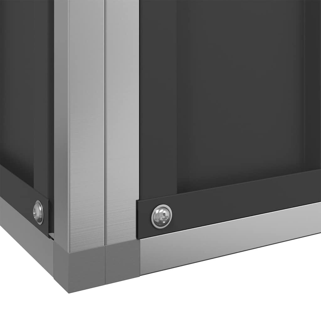 vidaXL Κλουβί Ασημένιο 418x414x212 εκ. Ατσάλινο