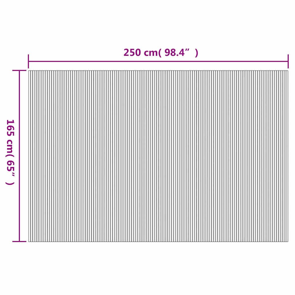 vidaXL Διαχωριστικό Δωματίου σε Φυσικό Χρώμα 250 x 165 εκ. Μπαμπού
