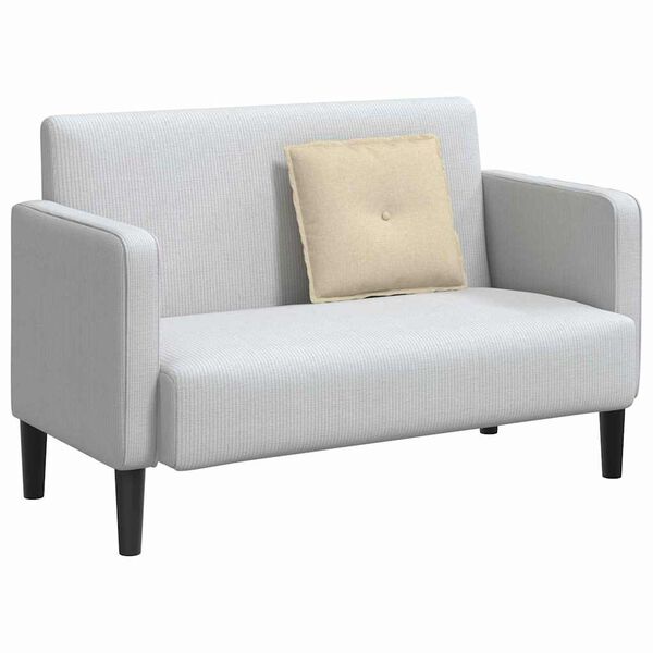 vidaXL Μαξιλάρι Πλάτης Κρεμ 50 x 19 x 45 εκ ύφασμα