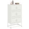 vidaXL Ντουλάπι Λευκό 68,5x38,5x123,5 εκ. από Ατσάλι