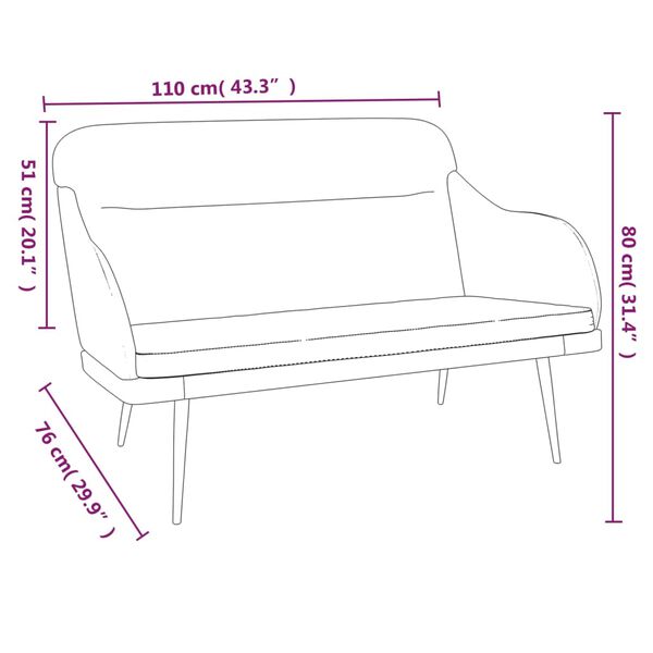 vidaXL Πάγκος Σκούρο Γκρι 110x76x80 εκ. Βελούδινος