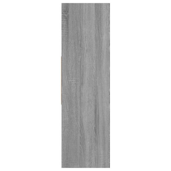 vidaXL Βιβλιοθήκη Γκρι Sonoma 97,5x29,5x100 εκ. από Επεξεργασμένο Ξύλο