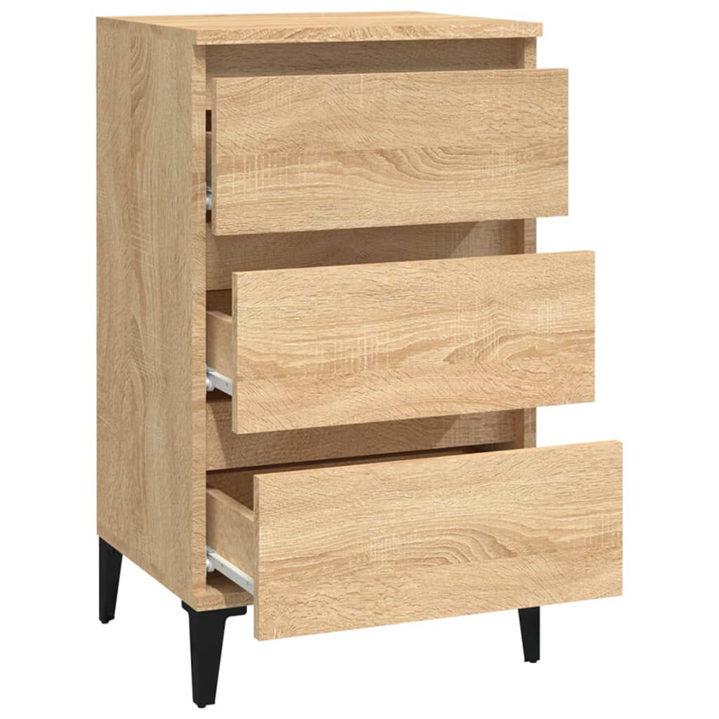 vidaXL Κομοδίνο Sonoma Δρυς 40x35x70 εκ. από Επεξεργασμένο Ξύλο