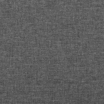 vidaXL Κρεβάτι Boxspring με Στρώμα Σκούρο Γκρι 180x200 εκ Υφασμάτιν