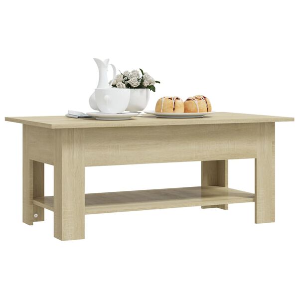 vidaXL Τραπεζάκι Σαλονιού Sonoma Δρυς 102x55x42 εκ. Επεξεργασμένο Ξύλο