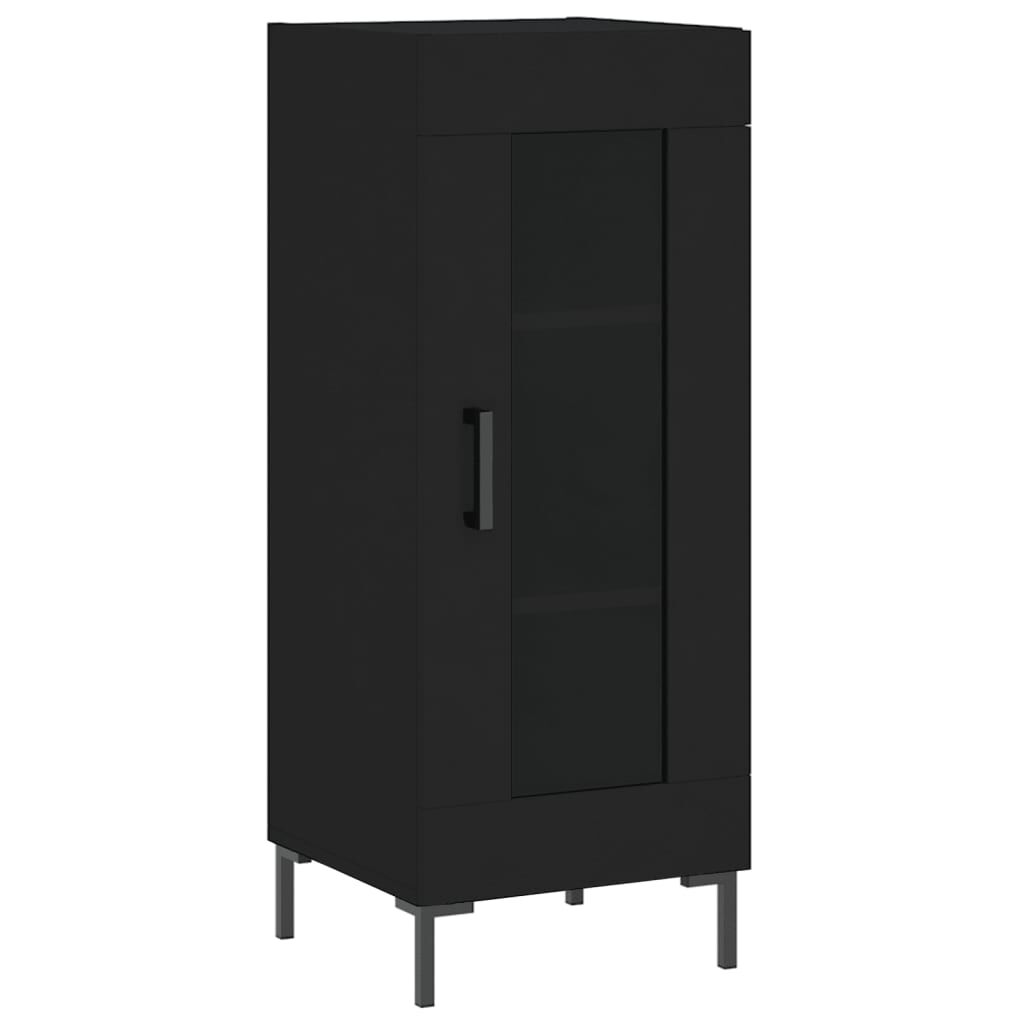 vidaXL Ντουλάπι Μαύρο 34,5 x 34 x 90 εκ. από Επεξεργασμένο Ξύλο
