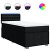vidaXL &Kappa;&rho;&epsilon;&beta;ά&tau;&iota; Boxspring &mu;&epsilon; &Sigma;&tau;&rho;ώ&mu;&alpha; &Mu;&alpha;ύ&rho;&omicron; 90x190 &epsilon;&kappa;.&Upsilon;&phi;&alpha;&sigma;&mu;ά&tau;&iota;&nu;&omicron;