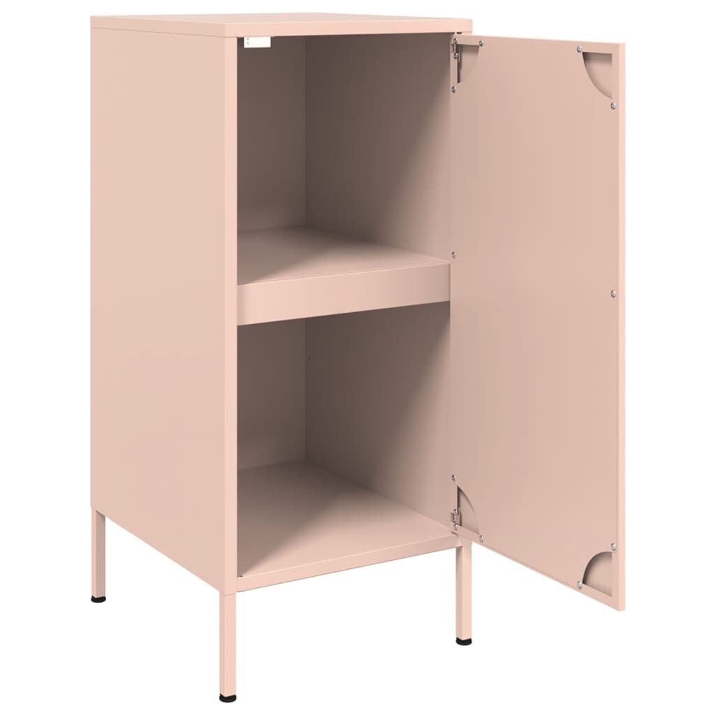 vidaXL Ντουλάπι Ροζ 36 x 39 x 79 εκ. από Χάλυβα