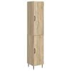 vidaXL &Sigma;έ&tau; &Nu;&tau;&omicron;&upsilon;&lambda;&alpha;&pi;&iota;ώ&nu; 2 pcs Sonoma &Delta;&rho;&upsilon;&sigmaf; 33 x 34,5 x 89,5 &epsilon;&kappa;