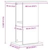 vidaXL Βάση Ενυδρείου Όψη Παλαιού Ξύλου 36x60,5x72,5 εκ. Επεξ. Ξύλο