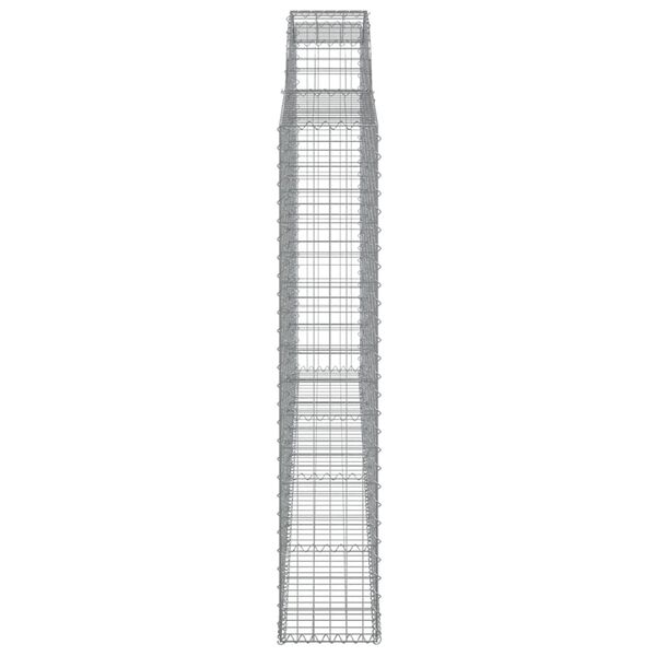 vidaXL Συρματοκιβώτια Τοξωτά 9 τεμ. 300x30x160/180 εκ. Γαλβαν. Ατσάλι