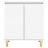 vidaXL Μπουφές Λευκός 60 x 35 x 70 εκ. από Επεξ. Ξύλο με Ξύλινα Πόδια