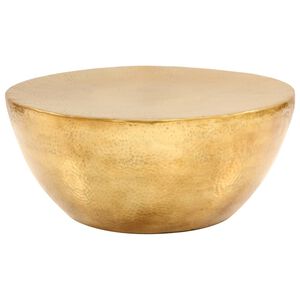 vidaXL Τραπεζάκι Σαλονιού Hammered Μπρούτζινο 70x30 εκ. από Αλουμίνιο