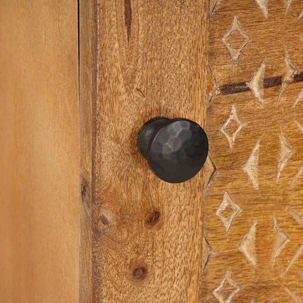 vidaXL Highboard Ανοιχτό καφέ 40 x 33 x 110 εκ Μασίφ ξύλο μάνγκο