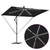 vidaXL Ομπρέλα Cantilever Banana Μαύρο 294 x 200 x 254 εκ.