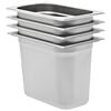 vidaXL Λεκάνες Gastronorm 4 τεμ. GN 1/4 200 χιλ. από Ανοξείδωτο Ατσάλι