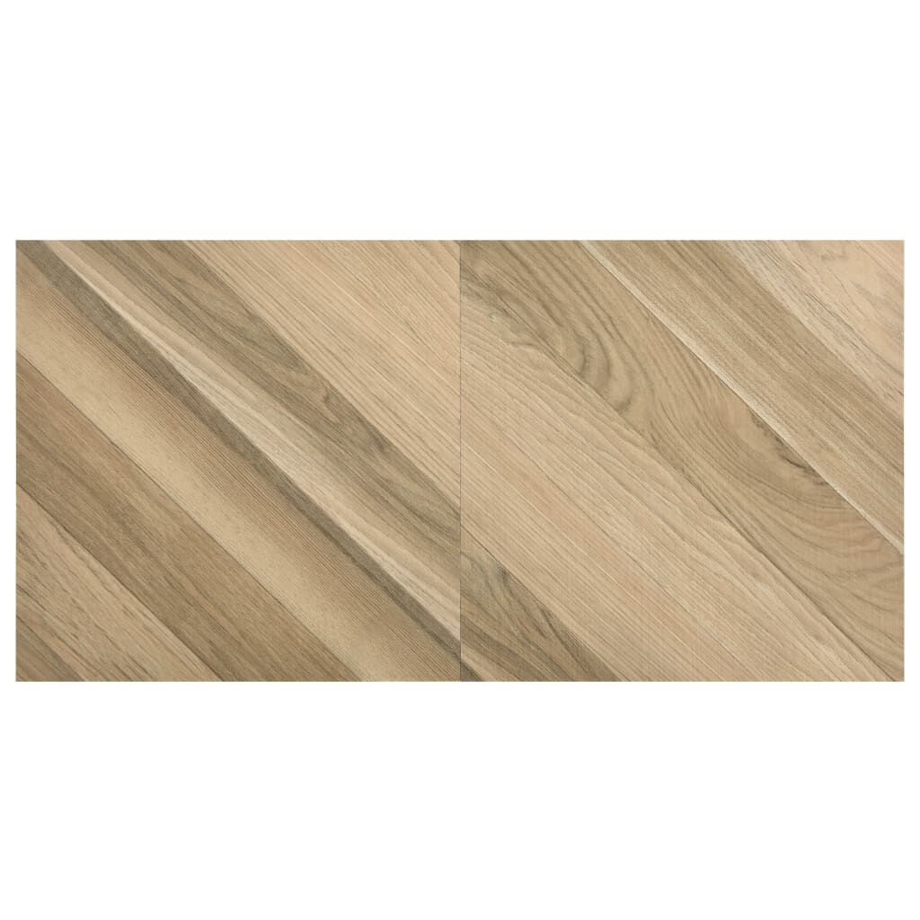 vidaXL Δάπεδο Αυτοκόλλητο Ριγέ Καφέ 55 τεμ. 5,11 μ² από PVC