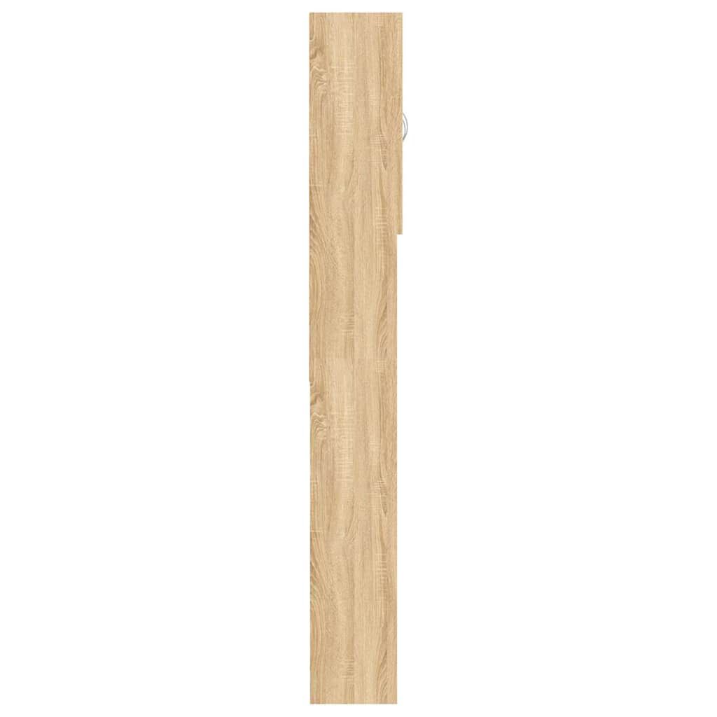 vidaXL Ντουλάπι Πλυντηρίου Sonoma Δρυς 64 x 25,5 x 190 εκ.