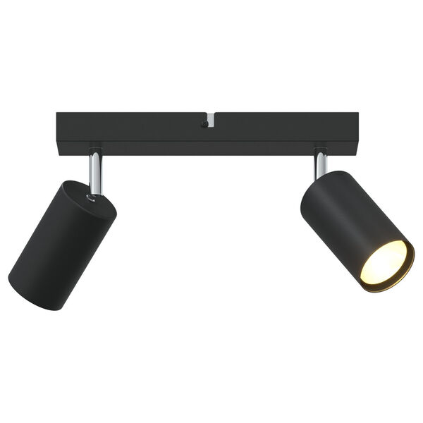 vidaXL Σποτ οροφής Μαύρο 26 x 5.5 x 16.5 εκ Ατσάλι