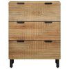 vidaXL Sideboard καφέ 60x33x75 cm μασίφ ξύλο Mango
