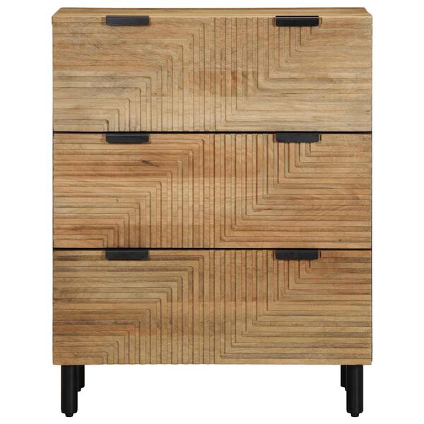 vidaXL Sideboard καφέ 60x33x75 cm μασίφ ξύλο Mango